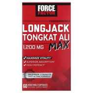 Force Factor Fundamentals, LongJack Tongkat Ali Max, 1,200 mg, 60 Vegetable Capsules, (600 mg per Capsule)