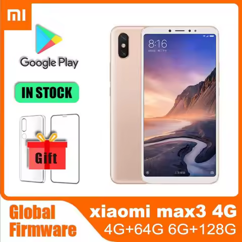 Global rom Cellphones Smartphones Xiaomi Max 3 6G 128G 6.9 inch Fingerprint 4G Android cubot max 3 S