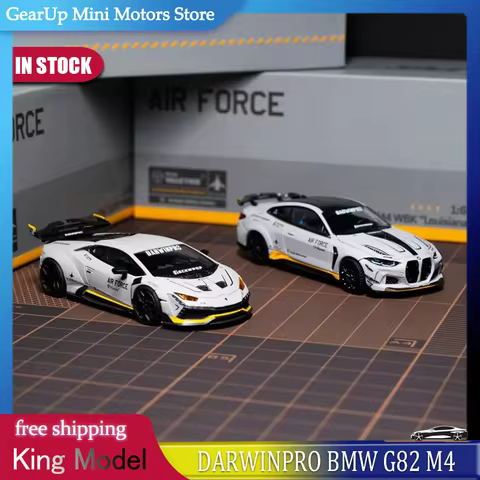 New In Stock King Model 1:64 Darwinpro LBWK BMW M4 Alloy Miniature Diecast Model Lamborghini Huracan