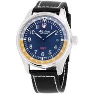 The Alpina Startimer Pilot GMT Black Dial Men's Watch - AL-247BBG4S6 - second time zone