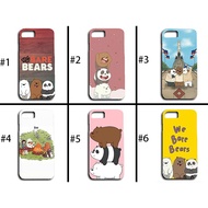Cute We Bare Bears Design Hard Phone Case for Samsung Galaxy S10E/S10 Plus/A12/A02s/A32/A52/A72