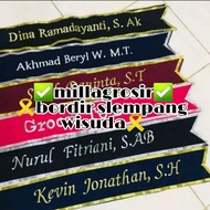 1st anniversary graduation sash embroidery