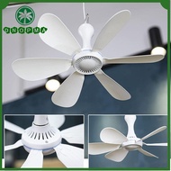 DNOPMA SHOP Bedroom Bathroom for Outdoor Gazebo 5V Quiet Fan for Camping Rechargeable Mini Ceiling Fans no Light Portable