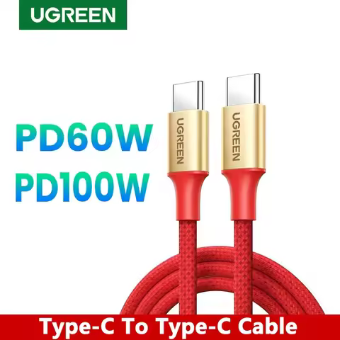 UGREEN 60W USB C Cable 100W Type C to Type C Cable 3A PD Fast charging data 25cm 50cm 1m 1.5m 2m 3m 