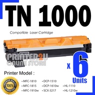 6x Drum DR1000 DR-1000 Toner TN-1000 TN1000 Compatible To Brothe* HL1110 DCP1510 MFC1810 1815 HL1210