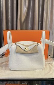 💥Hermes Mini Lindy  New White 新白色 TC GHW