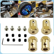[mojotorw7] 5mm-12mm Extension Adapter Metal Brass 5mm to 12mm Wheel Extension Connector for RC Car