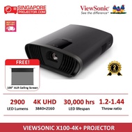 ViewSonic X100-4K Projector - 3840 x 2160 Resolution, 2,900 LED Lumens, 1.2-1.44 Throw Ratio
