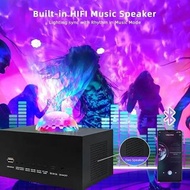 立方體銀河投影機星光燈光與音樂節奏同步帶遙控 USB 充電 HiFi 音樂揚聲器  fdpckp Cube Galaxy Projector Star Lights Lighting Sync wit
