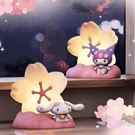 โคมไฟลิขสิทธิ์แท้ Sanrio - Cherry Blossom Season Series - Kuromi &amp; Cinnamoroll Sakura Night Light LED Lamp by Langbowang