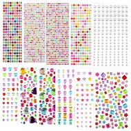 3042pcs Gem Stickers Jewels for Crafts - Self Adhesive Rhinestone Jewel Stickers, Stick on Gems Rhin
