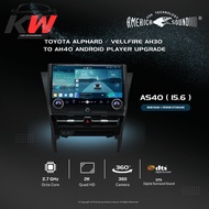 AMERICA SOUND TOYOTA ALPHARD / VELLFIRE AH30 TO AH40 ANDROID PLAYER UPGRADE ( 8GB RAM + 256GB STORAG