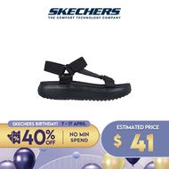 Skechers Online Exclusive Women BOBS Pop Ups 3.0 Sandals - 113746-BBK Hanger Optional, Machine Washable, Plush Foam