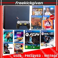 PS4 PRO 1TB SSD + 3 PHYSICAL GAMES + FREE 1 PHYSICAL GAMES + EA PLAY (COMBO)