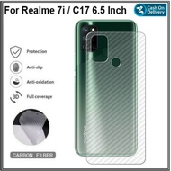 REALME 7 7i 7 PRO C17 ANTI-SCRATCH BACK CARBON SKIN GARSKIN CARBON MOTIF ANTI-FUNGUS TRANSPARENT BAC