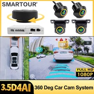 AI AHD 1080P 4K 3.5 D 360 degrees Car Surround View System Bird's-eye Panoramic View 4 Camera Video 