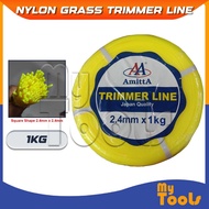 Mytools 1KG Nylon Grass Trimmer Line / Tali Mesin Rumput / Tali Rumput 2.4mm X 2.4mm