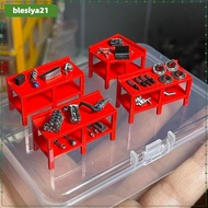[blesiya21] 1/64 Scale Garage Diorama Accessories Sturdy Creative Lightweight Simulation Style A