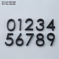 3D Three-Dimensional Number Plate Household Number House Number Hotel Number Plate Wall Sticker Hous