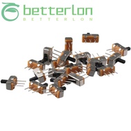 BETTER-LONTIME 20pcs Micro Slide Switch, 2 Position SPDT Toggle Switch, Miniature Vertical 4mm Toggl