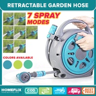 Homeflix  10 Meters retractable Hose, Gardening, Garden Hose with 7 Spray Modes, Retractable Garden 