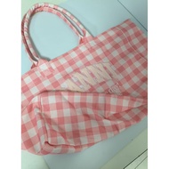 GANNI Plaid Towel Embroidered Canvas Bag Women Casual Shopping Bag tote Bag tote tote Bag