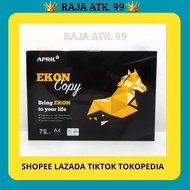 HVS PAPER, ECON BRAND PRINT PAPER, A4 SIZE, 75GR,/GSM, 1 BOX CONTAINS 5 RIM