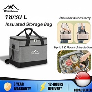 18/30L Waterproof Insulated Lunch Bag Outdoor Picnic Food Bags Portable Thermal Box Durable Office C