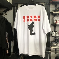 Bryan Adams Unisex Casual T-SHIRT Made of 100% Cotton White T-SHIRT T Shirt Lelaki Baju Lelaki