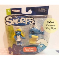 全新 現貨 2008/2010 絕版 the smurfs figure 小美人 小詩人 藍色小精靈 公仔 吊卡 玩具