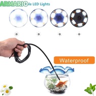 IARMARIOQR Inspection Camera, 408P/720P/1080P Universal HD Inspection Camera, 3 in 1 LED Light IP67 