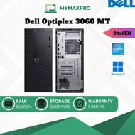 PC i5 Dell Optiplex 3060 MT Intel Core i5 (8th Gen) / 8GB RAM / 256GB NVME / Win 11 Pro (Refurbished