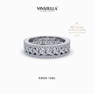 VINSTELLA OFFICIAL - Elysian Glow Eternity Ring - Rhodium Plated Jewellery