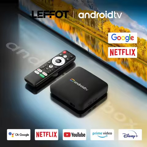 LEFFOT S905L3 Android 14 TV Box Amlogic S905L3 2.4G 5G Dual Wifi 2G 16G 4K Video Media player S905L3