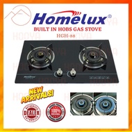 HOMELUX HGH-88 2 Burners Built-In Flexi Hob | (Flexible Hob,Gas Cooker,Gas Stove,Dapur Gas,Cooker Ho