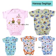 BABY TRIANGLE JUMPER CLOTHES (0-6M) / BODYSUIT / TRIANGLE SHORT HANSOP / FINE MATERIAL PRICE