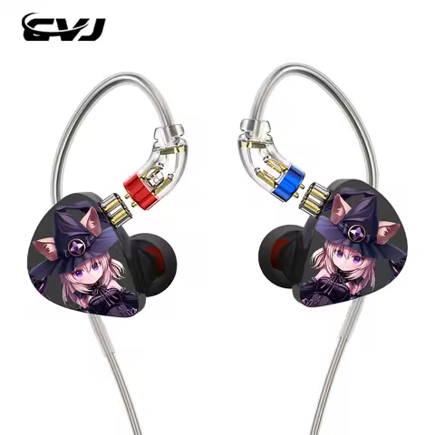 CVJ Night Elf Dual-Channel 3 Dynamic Driver In-Ear HIFI Headphones High-Quality Earbuds with High-Qu