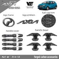 Vemart perodua axia new 2022-2024 forged Carbon car accessories axia baru