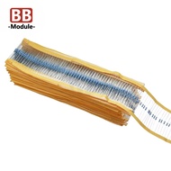 100pcs 1/4W Metal film resistor 2.2K~240K 2.2K 4.7K 10K 47K 100K 200K 240K 1% ohm resistance