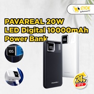PAVAREAL G11 PD 20W + QC3.0 Powerbank | 10000 mAh Battery | LED Digital Display | Super Fast Chargin