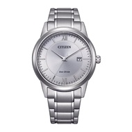 CITIZEN ECO-DRIVE SILVER STAINLESS STEEL STRAP MEN WATCH AW1780-84A