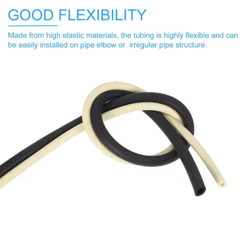 Uxcell 2Pc 1m Pipe Insulation Foam Tube Pipe Cover Wrap Roll Fitness Equipment Handle Bars Thermal I