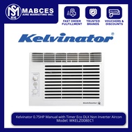 Kelvinator 0.75HP Manual with Timer Eco DLX Non Inverter Aircon WKELZ008EC1