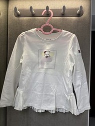 FILA Kids 貓咪圖案長袖上衣 110碼
