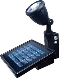 MAXSA 40334 Dusk to Dawn Solar Powered LED Flag Light with Mount and Directional Focus, Black