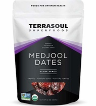 💖$1 Shop Coupon💖  Terrasoul erfoods Organic Medjool Dates 2 Lbs - Soft Chewy Texture | Sweet Cara