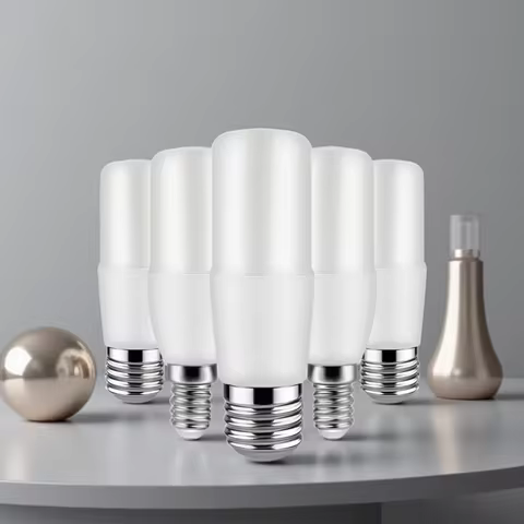 Lamparas Led Bar Led Bulb AC220V T37 C37 9W E27 E14 Warm Cold White Lamp for Home Office Decoration 