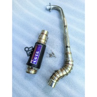 Over Pipe 51mm canister contour open specs exhaust Pipe for Wave 125 Xrm 110/125 Wave 100/110/115 Rs
