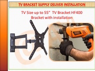 AVL DYQ4 Pro Swivel TV bracket with installation up to 55" TV Bracket Installation , TV Installation , Bracket Installation , large area wall plate