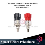 HIGH QUALITY TERMINAL BINDING POST TRANSPARENT 33MM Banana Socket Female Plug Terminal Binding Post 